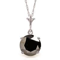 round brilliant cut cubic zirconia pendant necklace 238ct in 9ct white ...