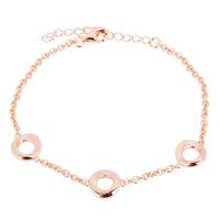 Rosa Lea Rose Gold Plated Open Circle Bracelet 950639H-1