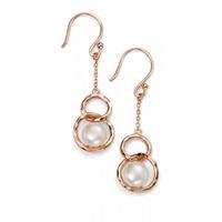 Rose Gold-Plated Freshwater Pearl Earrings E4888W