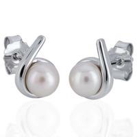 Rosa Lea Silver Freshwater Pearl Earrings E2880CFP