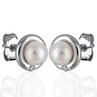 Rosa Lea Silver Freshwater Pearl Earrings E2662CFP