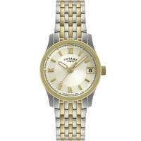 rotary ladies two tone watch lb00793 09