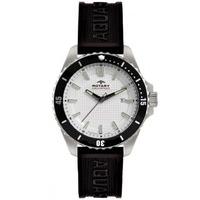 rotary mens black rubber strap watch ags0029306
