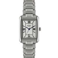 rotary mens stainless steel white dial watch gb02650 01