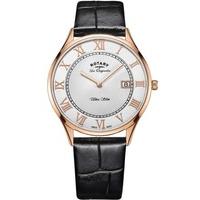 rotary mens les originales ultra slim strap watch gs9080401