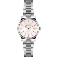 Rotary Ladies Locarno Silver Toned Watch LB02770/07