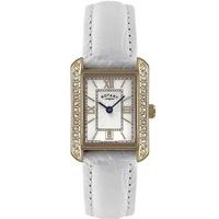 Rotary Ladies White Strap Watch LS02652-41