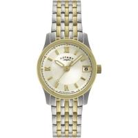 rotary ladies two tone watch lb00793 09