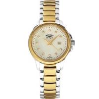 rotary ladies two tone watch lb9011841