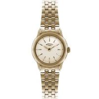 rotary ladies verona gold plated bracelet watch lb02573 01