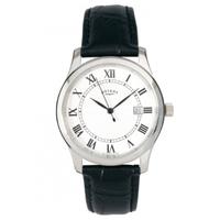 rotary ladies stainless steel black strap watch gs00792 21