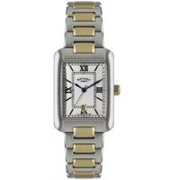 Rotary Mens Two Tone Rectangular Dial Watch GB02651-01