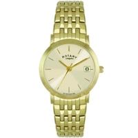 Rotary Ladies Gold Tone Watch LB02624-03