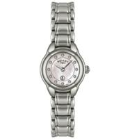 Rotary Ladies Stainless Steel Mother of Pearl Watch LB02601-07