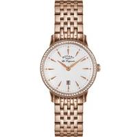 rotary ladies rose gold plated watch lb9005406