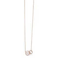 rose gold plated freshwater pearl necklet n3751w