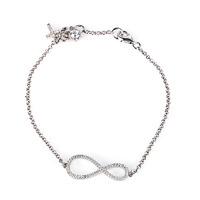 Rosa Lea Silver Pave Infinity Bracelet 950632HA-1