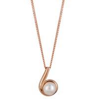 rosa lea rose gold plated freshwater pearl swirl pendant p2880crrgfp05 ...