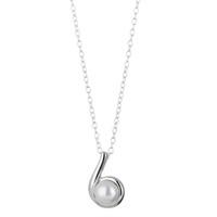 Rosa Lea Silver Freshwater Pearl Swirl Pendant P2880CFP