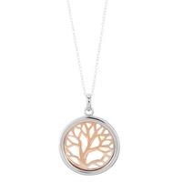 rosa lea rose gold plated tree of life pendant pc387crg05m