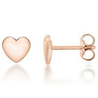 Rose Gold-Plated Silver Mini Heart Stud Earrings 8.55.6739