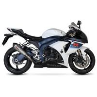 RSI106TEO - Scorpion Serket Taper Satin Titanium Oval Exhaust - Suzuki GSXR 1000 K9- 09-11