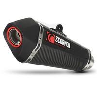 rsi105ceo scorpion serket taper carbon oval exhaust suzuki gladius 650 ...