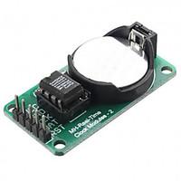 RTC DS1302 Real Time Clock Module - Green Silver