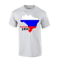 Russia 2014 Country Flag T-shirt (grey)