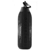 rugged outdoor splash proof bluetooth bottle speaker black