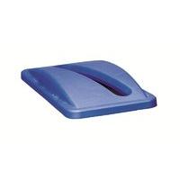 RUBBERMAID SLIM JIM BIN LID PAPER BLUE