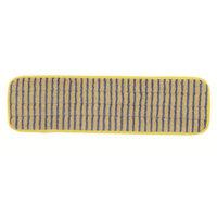 rubbermaid microfibre 400mm scrubber mop head yellow pack of 1