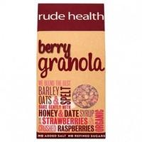 Rude Health Org Strawberry&Raspber Granola 450g
