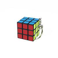 Rubik\'s Cube Smooth Speed Cube Magic Cube Key Chain Smooth Sticker Anti-pop
