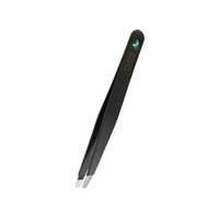 Rubis Switzerland Tweezers Classic Black Swarovski Emerald