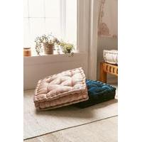 Ruthie Velvet Floor Cushion, MAUVE