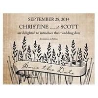 Rustic Country Save The Date Card