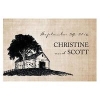Rustic Country Large Rectangular Tag