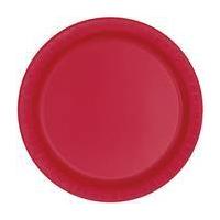 Ruby Red Paper Plates 8 Pack