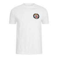 rum knuckles mens tiger t shirt white s