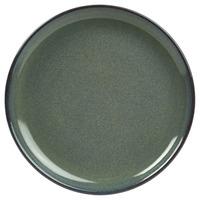 rustic coupe plate green 19cm set of 12