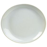 rustic oval plate white 295 x 26cm set of 12