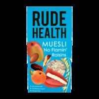 rude health no flamin raisins muesli 500g 500g