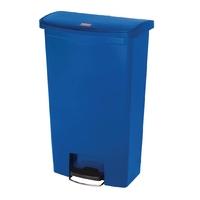 Rubbermaid Slim Jim Step on Bin Front Pedal 68Ltr Blue