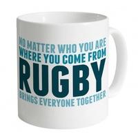 Rugby Brings Everyone Together Mug