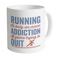 running addiction mug