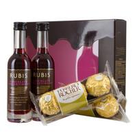 rubis chocolate wine liqueur miniature gift set