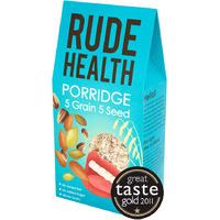 rude health 5 grain 5 seed porridge formerly morning glory 500g