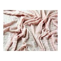 Ruffled Stretch Jersey Dress Fabric Pink