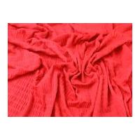 Ruffled Stretch Jersey Dress Fabric Red